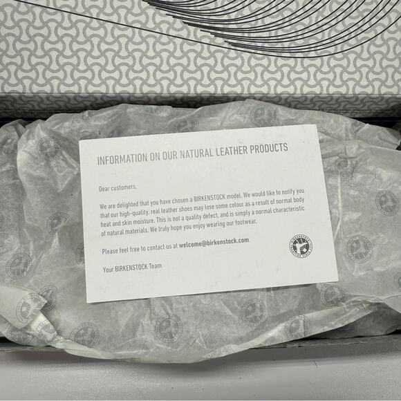 NIB • Birkenstock Arizona Soft Footbed Suede Leather Size 38 L7/M5 - Picture 7 of 8